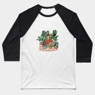 Plant lady, Girl with plants 4 Baseball T-Shirt